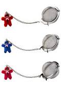 Mesh Ball Tea Infuser with Gingerbread Man Charm CKS Kilo